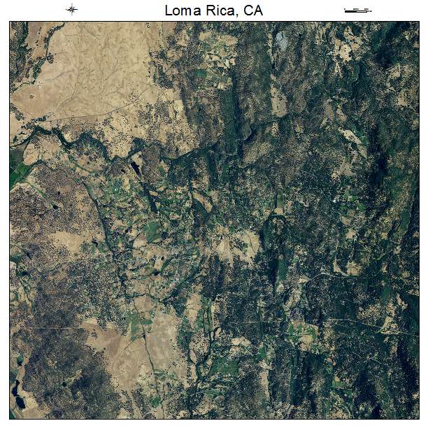 Loma Rica, CA air photo map