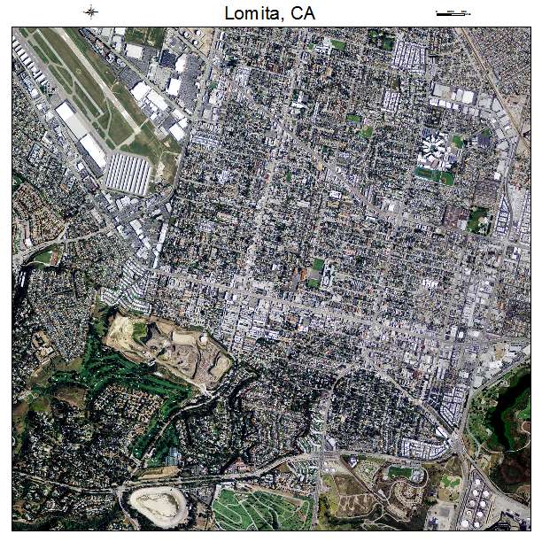 Lomita, CA air photo map