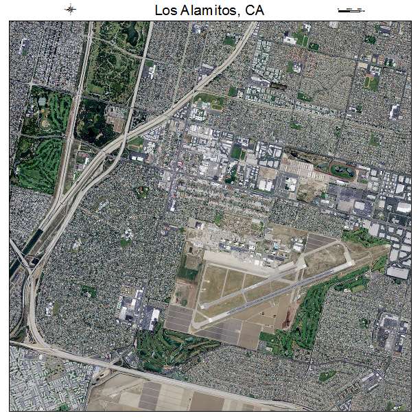Los Alamitos, CA air photo map