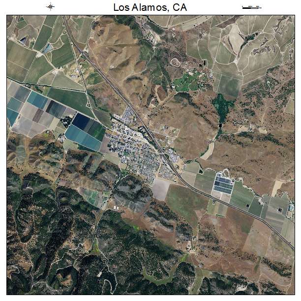 Los Alamos, CA air photo map