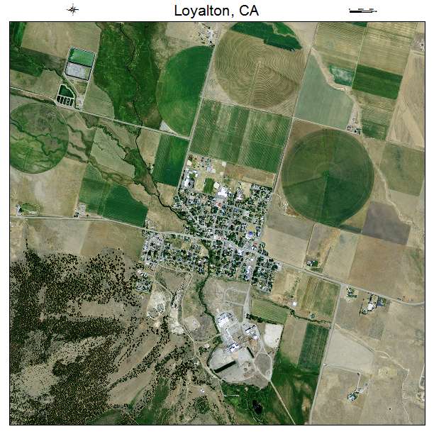 Loyalton, CA air photo map