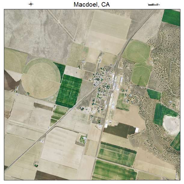 Macdoel, CA air photo map