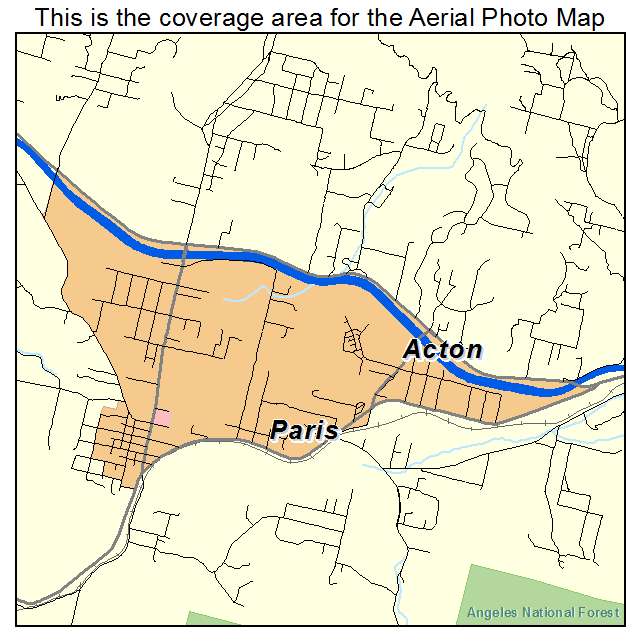 Acton, CA location map 