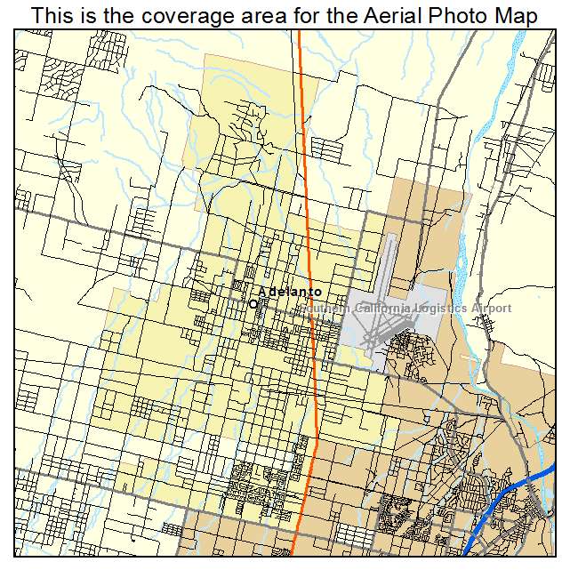 Adelanto, CA location map 