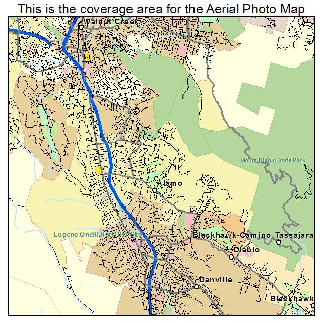 Alamo, CA location map 