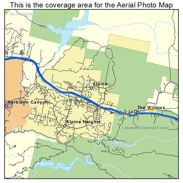 Alpine, CA location map 