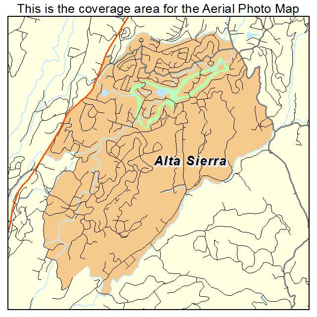 Alta Sierra, CA location map 