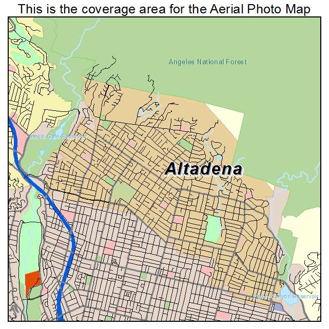 Altadena, CA location map 