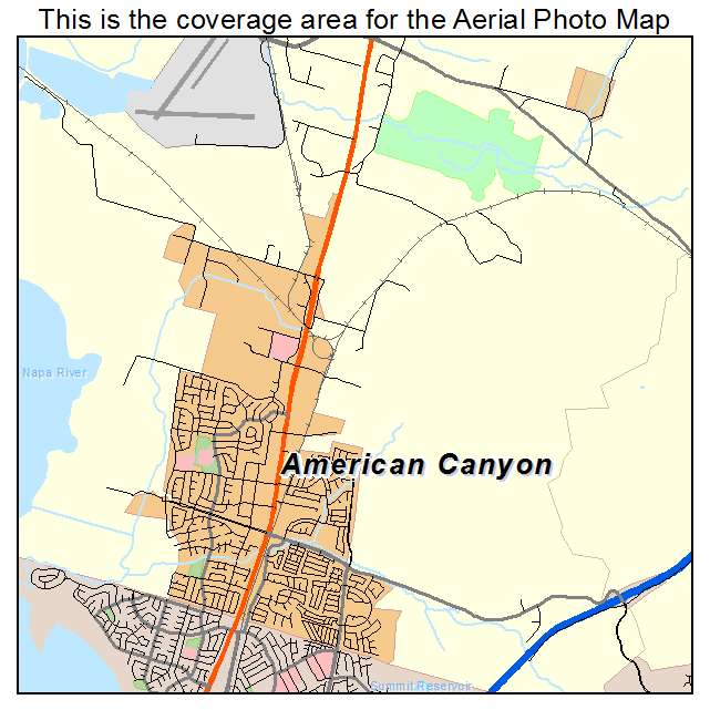 American Canyon, CA location map 