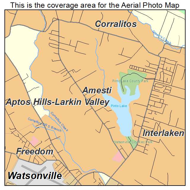Amesti, CA location map 