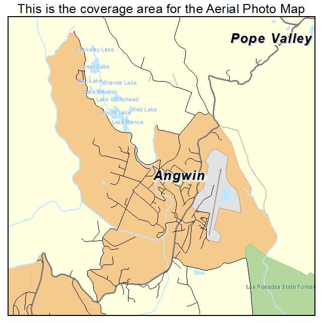 Angwin, CA location map 