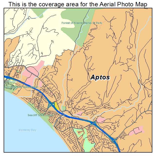 Aptos, CA location map 