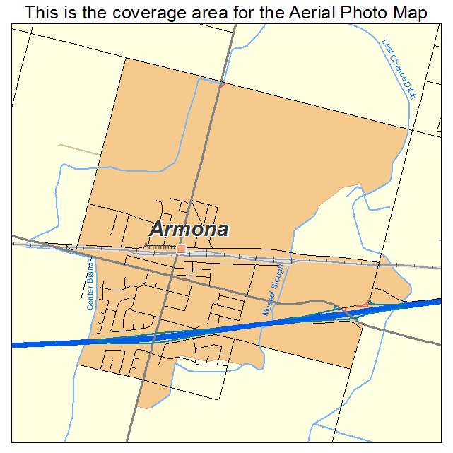 Armona, CA location map 