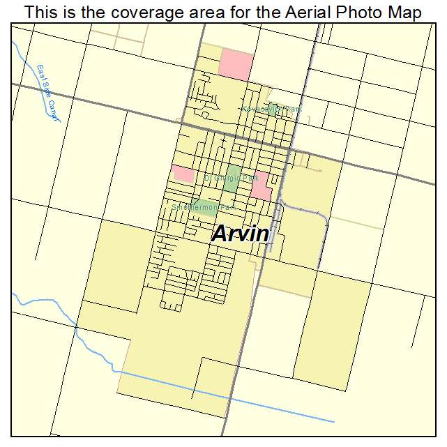 Arvin, CA location map 
