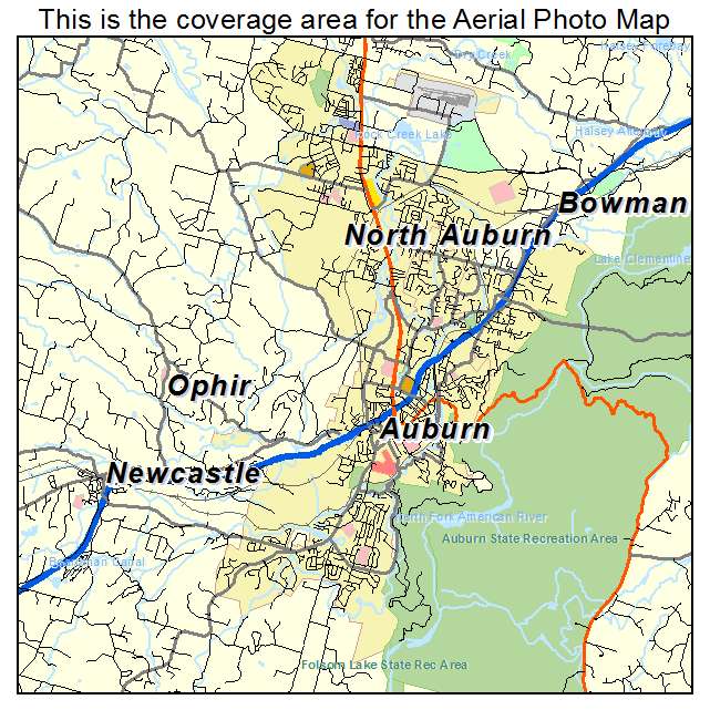 Auburn, CA location map 
