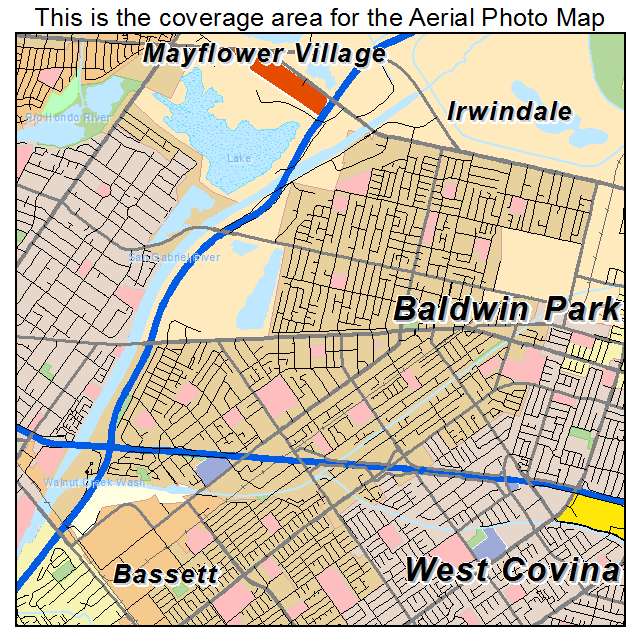 Baldwin Park, CA location map 