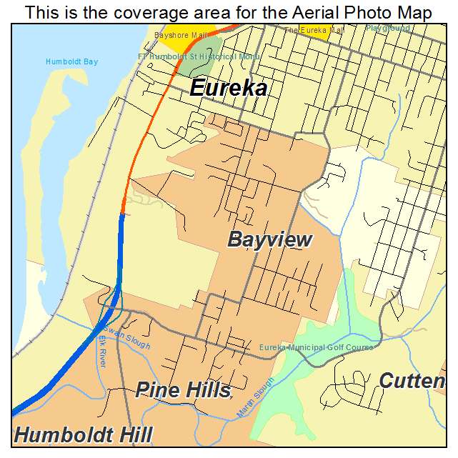 Bayview, CA location map 