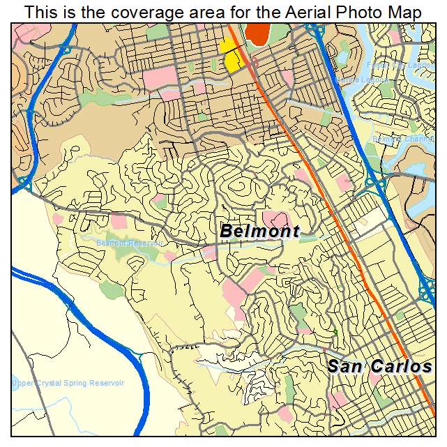 Belmont, CA location map 