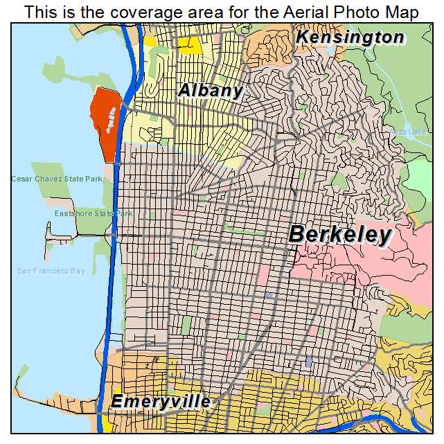 Berkeley, CA location map 