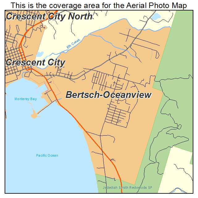 Bertsch Oceanview, CA location map 
