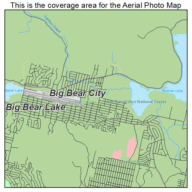 Big Bear City, CA location map 