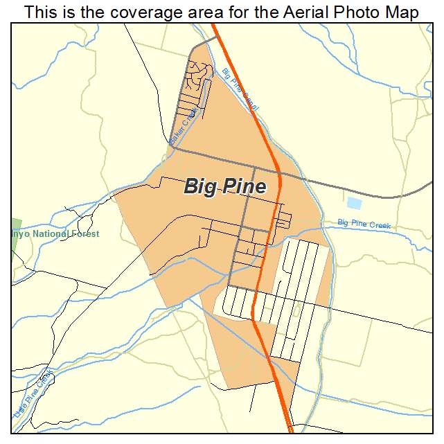 Big Pine, CA location map 