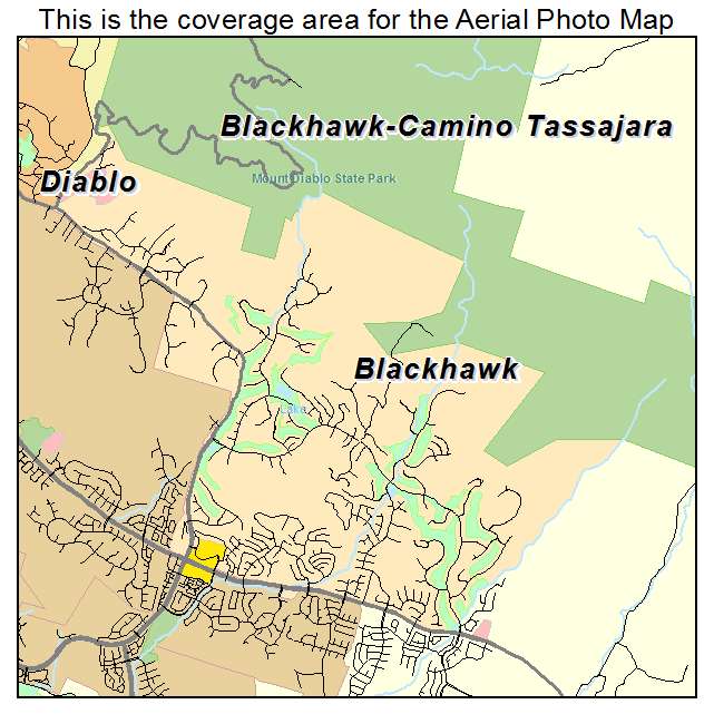 Blackhawk Camino Tassajara, CA location map 