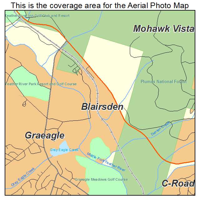 Blairsden, CA location map 