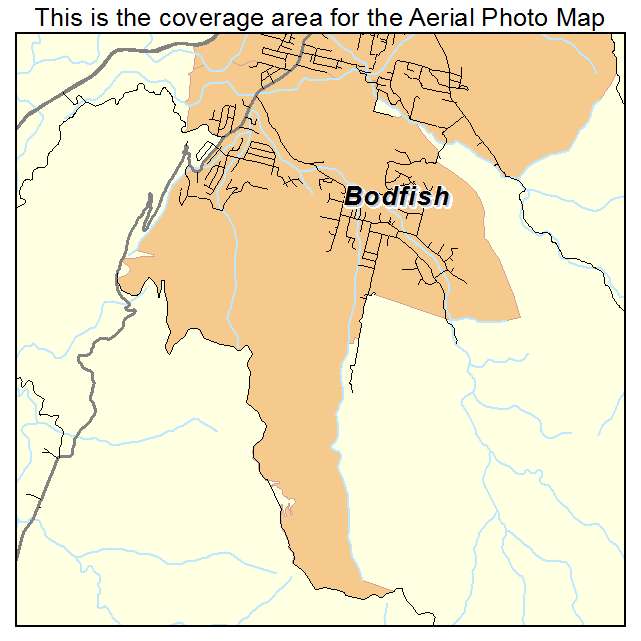 Bodfish, CA location map 