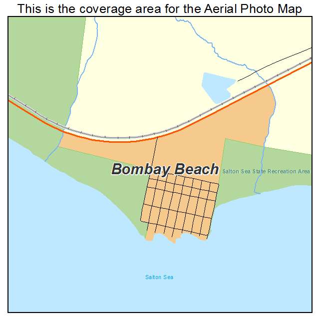 Bombay Beach, CA location map 