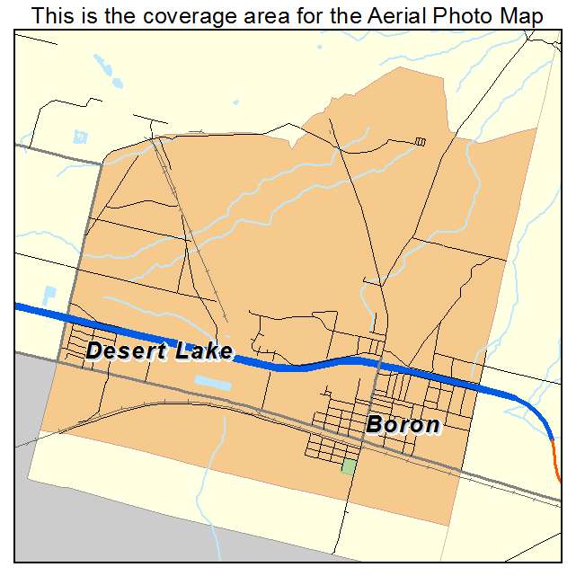 Boron, CA location map 
