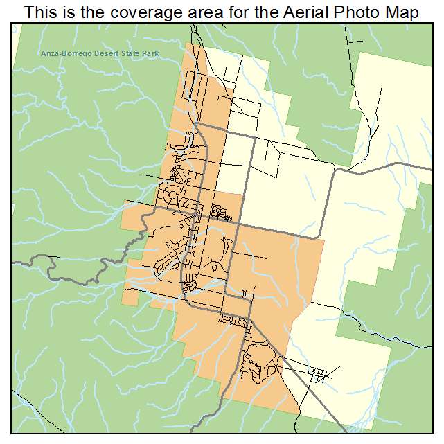 Borrego Springs, CA location map 