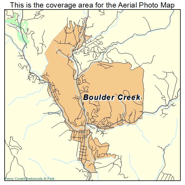 Boulder Creek, CA location map 
