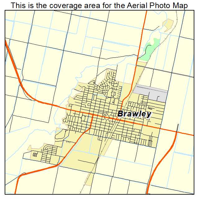 Brawley, CA location map 