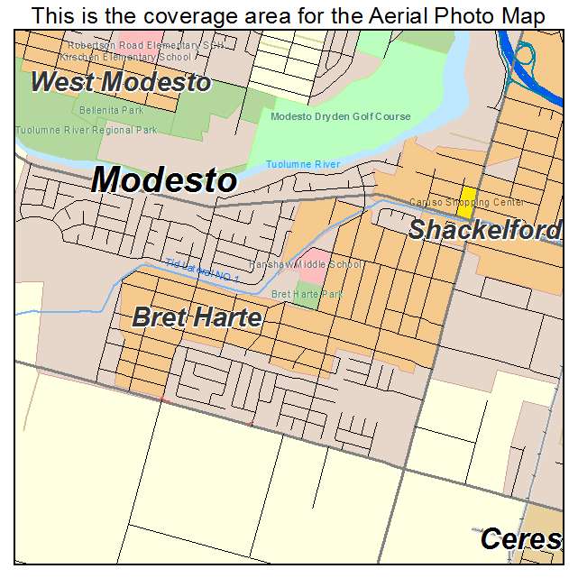 Bret Harte, CA location map 