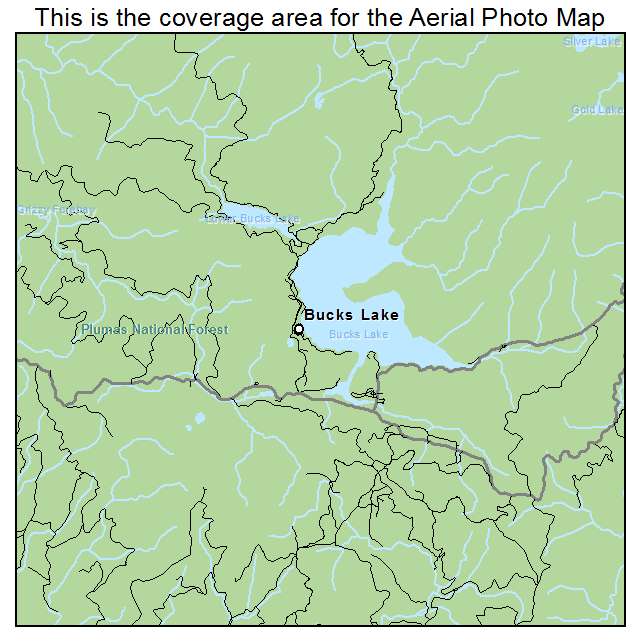 Bucks Lake, CA location map 