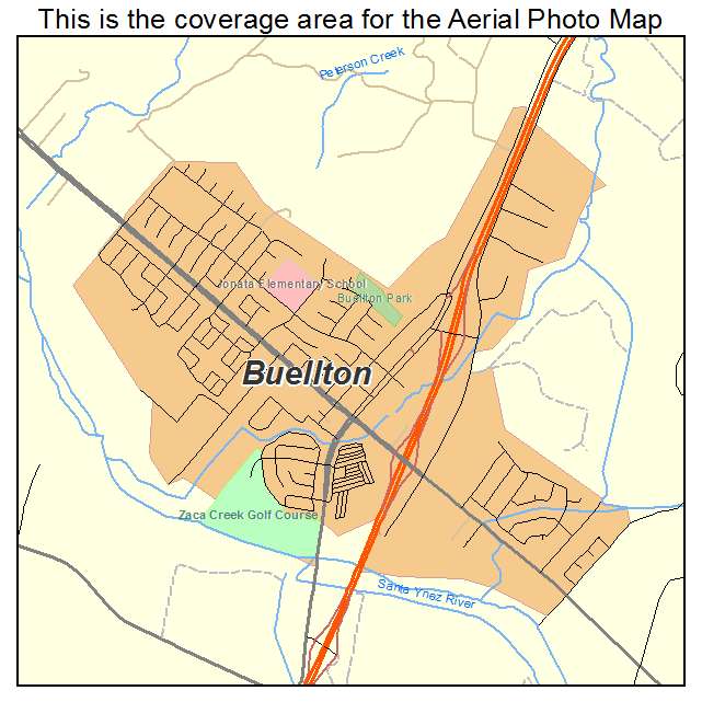 Buellton, CA location map 