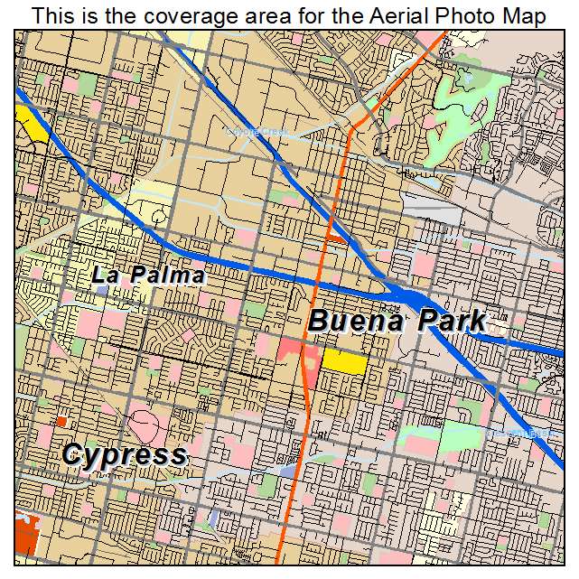 Buena Park, CA location map 