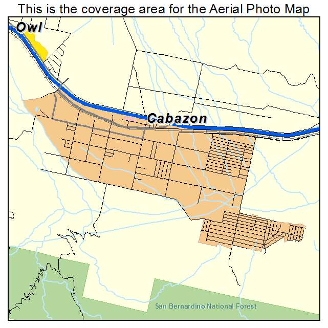 Cabazon, CA location map 