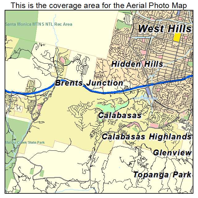 Calabasas, CA location map 