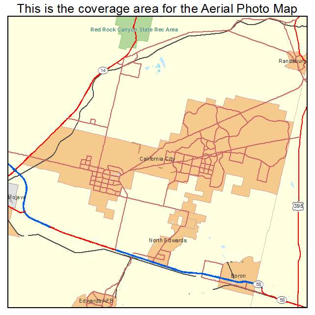 California City, CA location map 