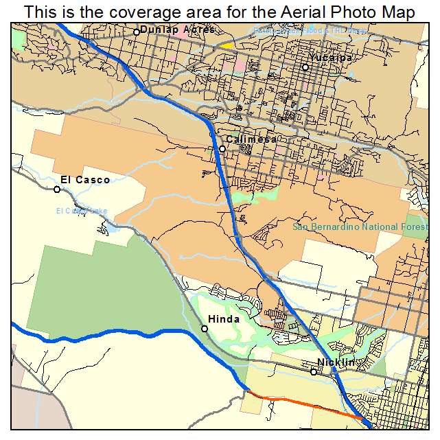 Calimesa, CA location map 