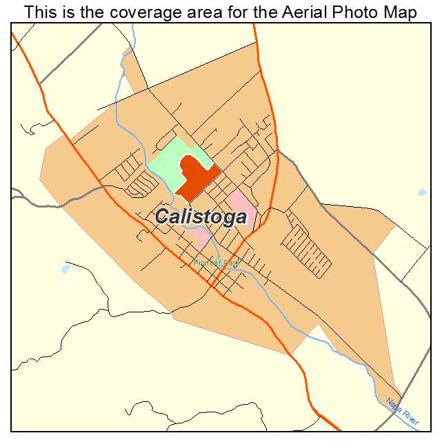 Calistoga, CA location map 