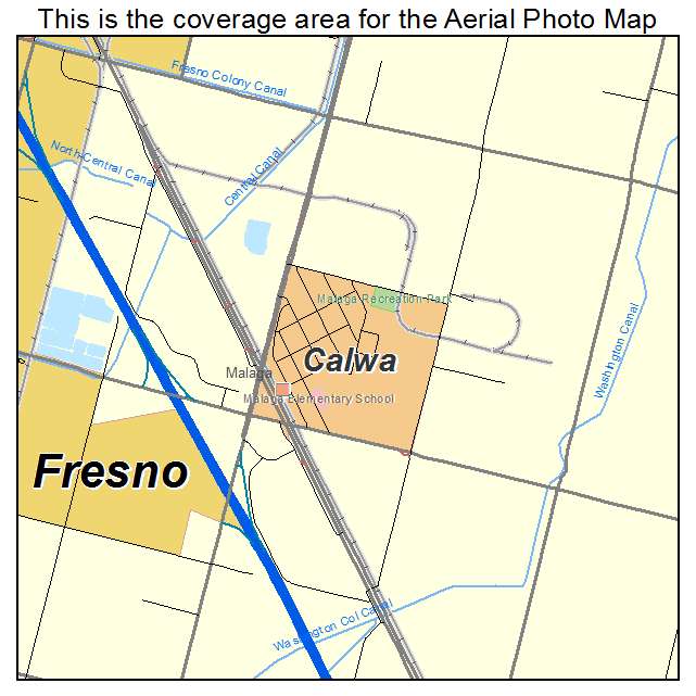 Calwa, CA location map 