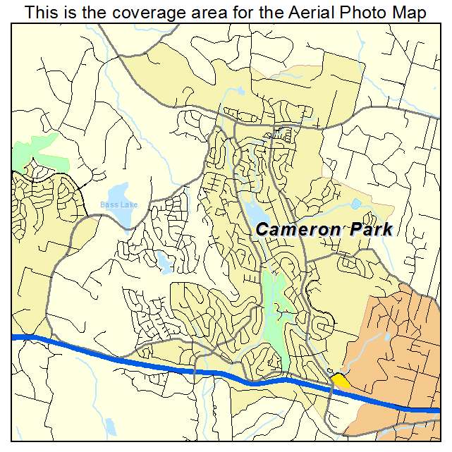 Cameron Park, CA location map 