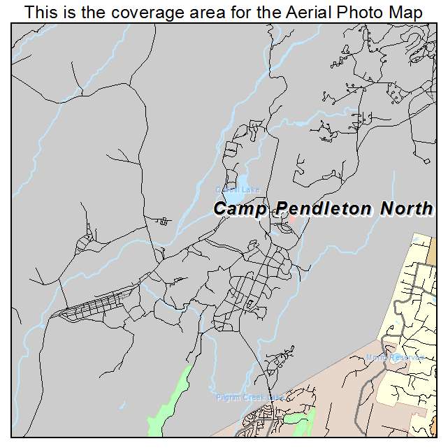 Camp Pendleton North, CA location map 