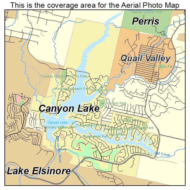 Canyon Lake, CA location map 