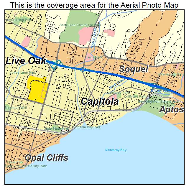 Capitola, CA location map 