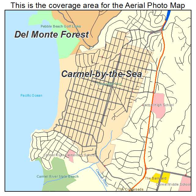 Carmel by the Sea, CA location map 