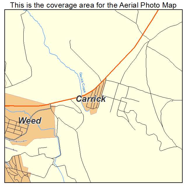 Carrick, CA location map 